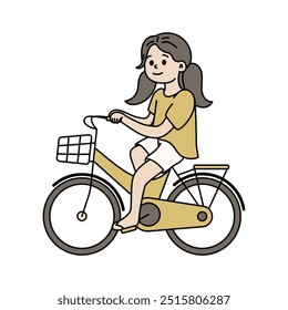 Bicicleta de passeio para meninas bonitas - Passeio em torno de 1