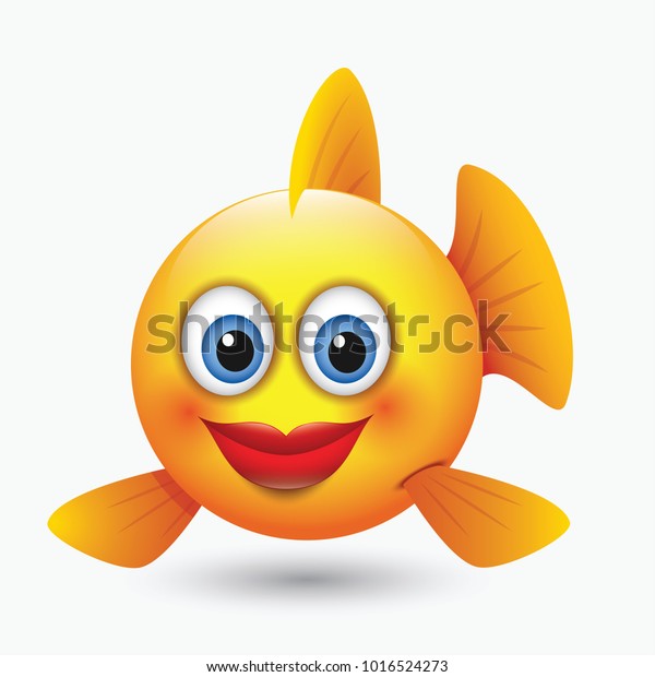 Cute Girly Fish Emoticon Emoji Smiley Stock Vector (Royalty Free ...