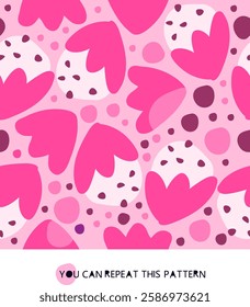 Cute girly pink floral patter
