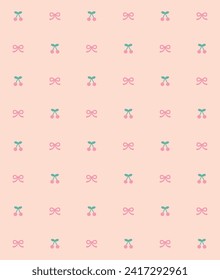 Cute girly seamless pattern design. Vector illustration.