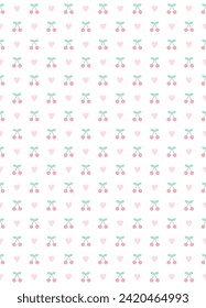 Cute girly seamless pattern design. Vector illustration.