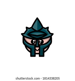 cute gladiator icon vector design