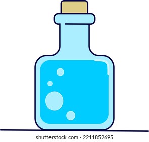 Cute Glass Bottle Illustration All Aspects Stock Vector (Royalty Free ...