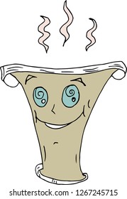 Cute glass. Vector illustration.