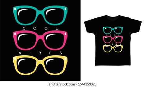 Cute glasses design vector illustration ready for print on t-shirt, apparel, poster and other uses.