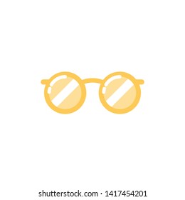 Cute glasses icon,Vector and Illustration. 
