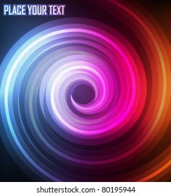 Cute glowing neon lights background illustration