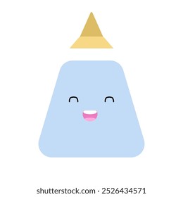 cute glue ,blue color , smiley