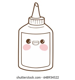 Cute glue cartoon character vector design
