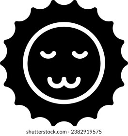 cute glyph icon illustration vector