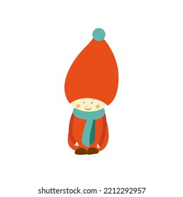 Cute gnome for baby nursery decor and kids surfaces design