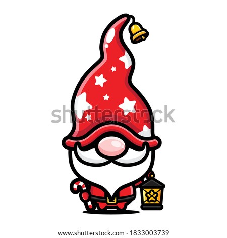 cute gnome character vector design