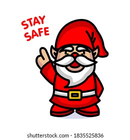 Cute gnome with Christmas costume