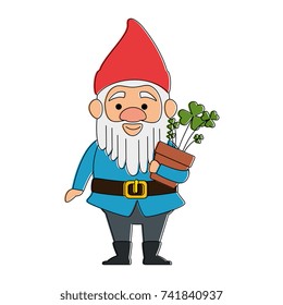 Two Garden Gnomes One Waving One Stock Vector (Royalty Free) 145777826