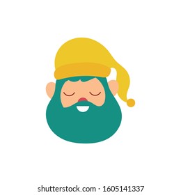 cute gnome fairytale character isolated icon vector illustration design