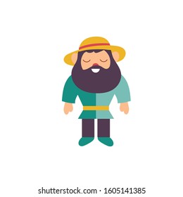 cute gnome fairytale character isolated icon vector illustration design
