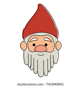 cute gnome head character
