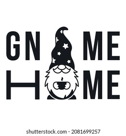 Cute Gnome Illustration. Gnome einzeln. Vektorgenom. Startseite