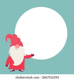 Cute Gnome ,place for your text