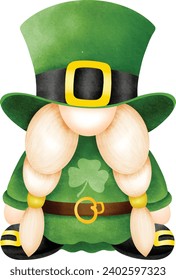 Cute gnome for St Patrick