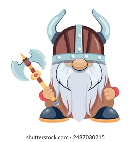  Cute Gnomes Flat Character Icons 
