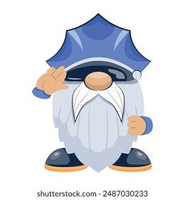  Cute Gnomes Flat Character Icons 
