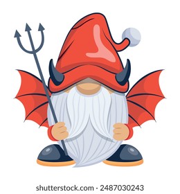  Cute Gnomes Flat Character Icons 
