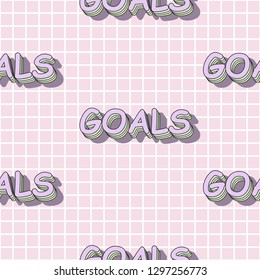 cute goals seamless pattern, illustration in vector fromat