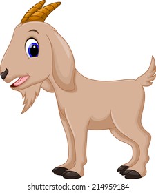 Cute goat cartoon