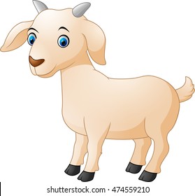 Cute goat cartoon