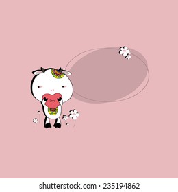 Cute goat heart.