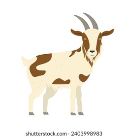 vector de ilustración de cabra lindo aislado