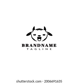 cute goat logo icon design vector modern vector illustration