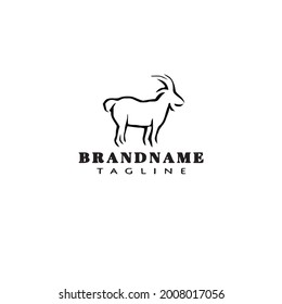 cute goat logo icon design vector modern illustration