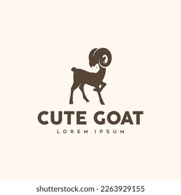 cute goat logo icon design inspiration