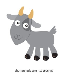 Cute goat vector illustration