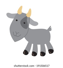 Cute goat vector illustration