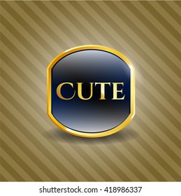 Emblema de oro blanco