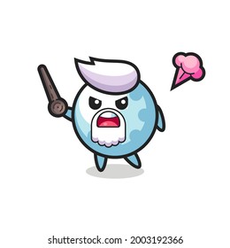 cute golf grandpa is getting angry , cute style design for t shirt, sticker, logo element