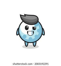 cute golf mascot with an optimistic face , cute style design for t shirt, sticker, logo element