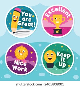 Cute good job sticker pack