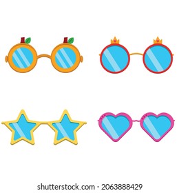 cute googles eyeglass for party funny illustration vector