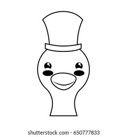 Cute goose cartoon