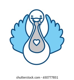 Cute goose cartoon