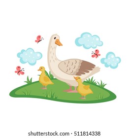 baby goose clipart