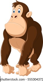 Cute gorilla cartoon