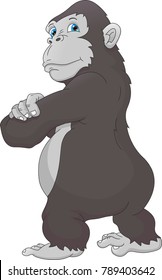 cute gorilla cartoon