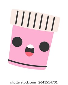 Cute gouache box cartoon character