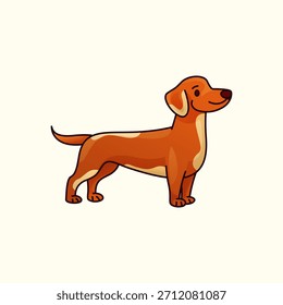 Cute Gradient Colorful Dog Vector Illustration