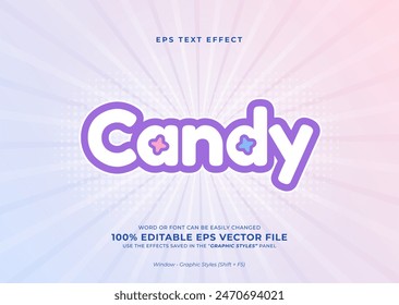 Cute gradient editable text effect